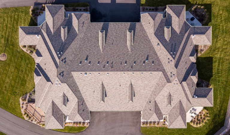 The Dublin Series condominiums aerial view