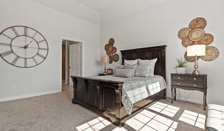The Tartan model home interior, master bedroom